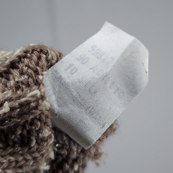 KnitMakers Vtg‎ Half Sleeve Sweater Small Square Neck Block Plaid Textured 60s - Picture 10 of 12